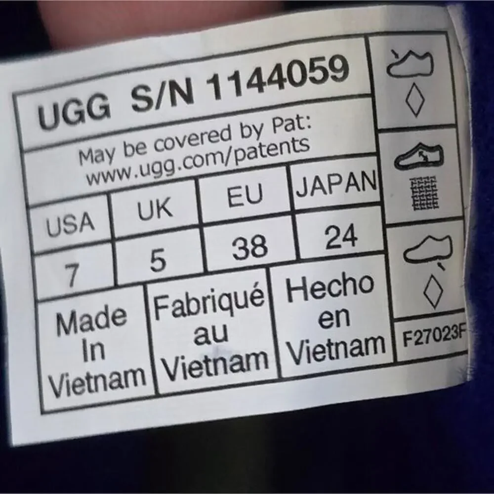 UGG Royal Blue CLASSIC BRELLAH MINI WATERPROOF RAIN BOOTS Women's Size‎ 7, 8 New